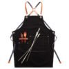 Denim Workwear Apron with Logo Print