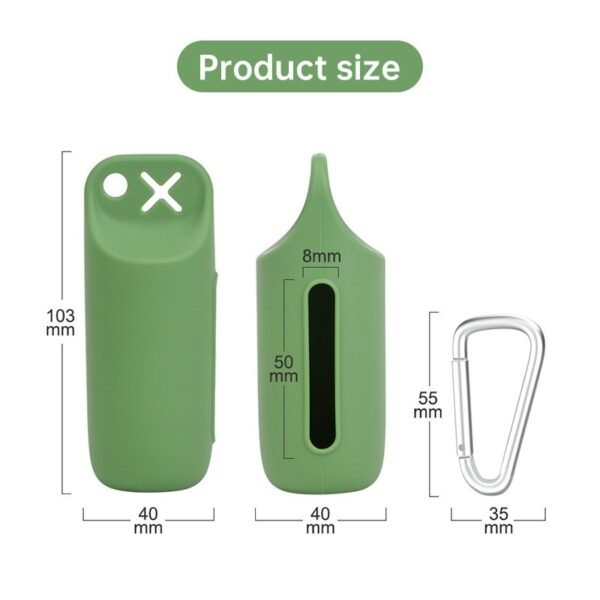 Portable Silicone Dog Poop Bag Holder