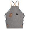 Denim Workwear Apron with Logo Print