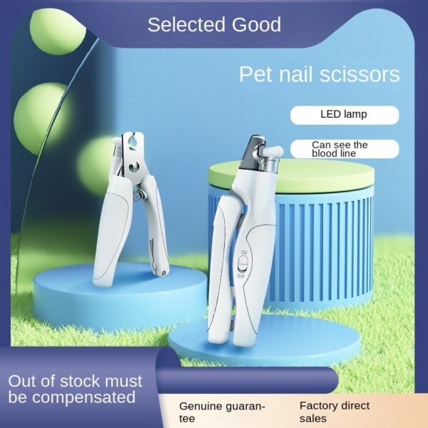 LED Pet Nail Clippers with Bloodline Monitor