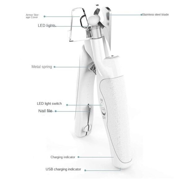LED Pet Nail Clippers with Bloodline Monitor