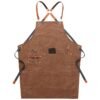 Denim Workwear Apron with Logo Print