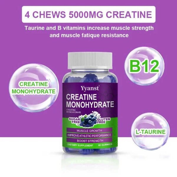 Creatine Monohydrate Energy Boost Gummies