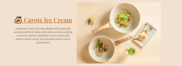 Non-stick Pot Marble Rice White Set Pot